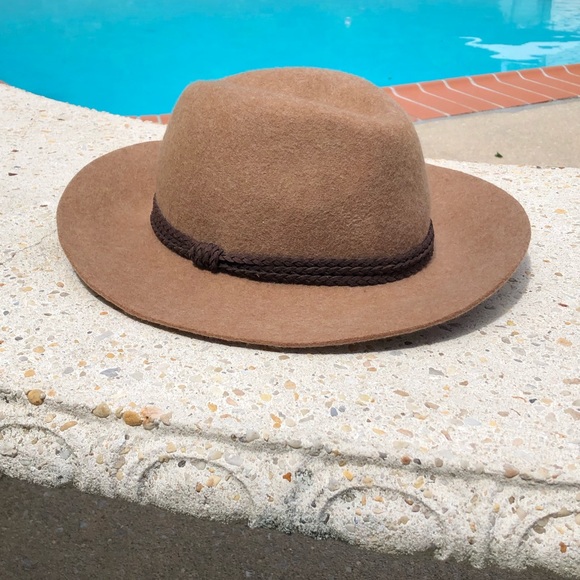 Lucky Brand Brown Wool Fedora Festival 